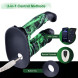 HiSmith WDA039-M-F Wildolo Glow-in-the-dark Liquid Silicone Double Dildo with App 22.7cm Black-Green