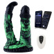 HiSmith WDA039-M-F Wildolo Glow-in-the-dark Liquid Silicone Double Dildo with App 22.7cm Black-Green